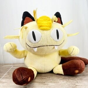 Vintage Pokémon Jumbo Plush Meowth 1999 Nintendo Creatures Game Freak Hasbro